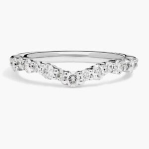 Crescendo Curved Diamond Wedding Ring